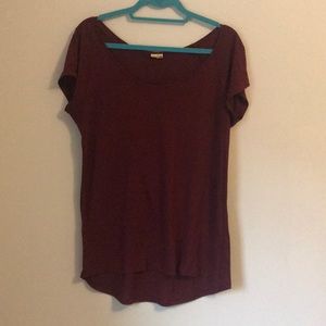 Maroon t-shirt